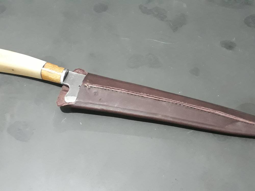 Faca Artesanal Metal de Arado e Cabo de Osso - Imagem 6